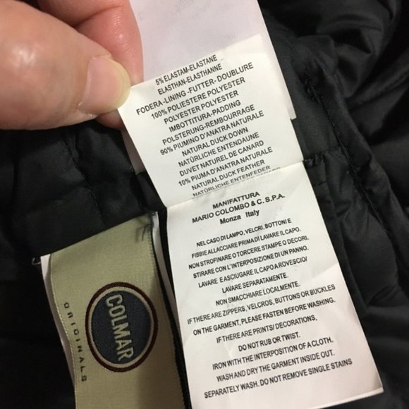 Colmar Originals Research Black Puffer Jacket Sz 6 - Picture 16 of 16